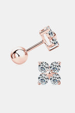 Cargar imagen en el visor de la galería, Moissanite 925 Sterling Silver Four-Leaf Clover Shape Earrings
