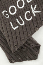 Cargar imagen en el visor de la galería, GOOD LUCK Distressed Off-Shoulder Sweater

