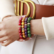 Cargar imagen en el visor de la galería, Natural Stone Beaded Bracelet
