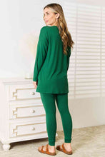 Load image into Gallery viewer, Zenana Lazy Days Full Size Long Sleeve Top and Leggings Set
