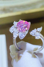 Cargar imagen en el visor de la galería, 3 Carat Moissanite 925 Sterling Silver Open Ring
