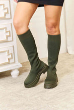 Cargar imagen en el visor de la galería, WILD DIVA Footwear Knee High Platform Sock Boots
