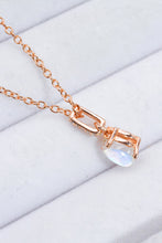 Cargar imagen en el visor de la galería, Moonstone Teardrop Pendant Necklace
