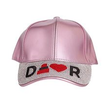 Load image into Gallery viewer, Metallic Pink Designer Visor Hat
