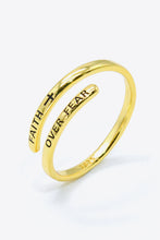 Cargar imagen en el visor de la galería, FAITH OVER FEAR Bypass Ring
