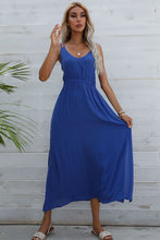 Load image into Gallery viewer, Double-Strap Side Slit Dress
