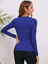 Load image into Gallery viewer, Decorative Button Long Sleeve Top
