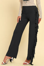 Cargar imagen en el visor de la galería, Fringe Trim Wide Leg Pants
