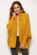 Load image into Gallery viewer, Open Front Dolman Sleeve Longline Cardigan

