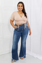 Load image into Gallery viewer, Capella Back To Simple Full Size Ribbed Front Scrunched Top in Blush
