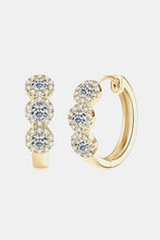 Cargar imagen en el visor de la galería, Moissanite 925 Sterling Silver Huggie Earrings
