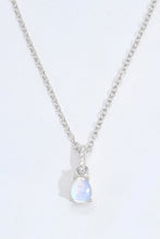 Cargar imagen en el visor de la galería, Moonstone Teardrop Pendant Necklace
