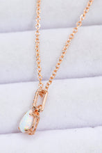 Load image into Gallery viewer, Opal Pendant 925 Sterling Silver Chain-Link Necklace
