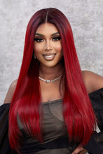 Cargar imagen en el visor de la galería, 13*2&quot; Lace Front Wigs Synthetic Straight 26&quot; 150% Density
