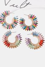 Cargar imagen en el visor de la galería, Zinc Alloy Acrylic C-Hoop Earrings
