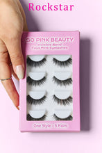 Cargar imagen en el visor de la galería, SO PINK BEAUTY Faux Mink Eyelashes 5 Pairs
