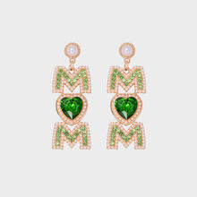 Load image into Gallery viewer, MOM Pearl Rhinestone Alloy Earrings
