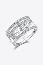 Cargar imagen en el visor de la galería, Adored Moissanite Cutout Wide Ring
