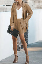 Cargar imagen en el visor de la galería, Longline Blazer and Shorts Set with Pockets
