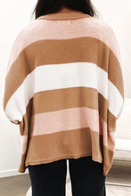 Cargar imagen en el visor de la galería, Striped Round Neck Long Sleeve Sweater
