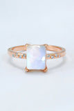 Square Moonstone Ring