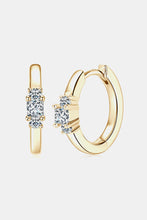 Load image into Gallery viewer, Moissanite 925 Sterling Silver Huggie Earrings
