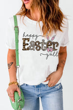 Load image into Gallery viewer, HAPPY EASTER Y&#39;ALL Graphic Round Neck Tee
