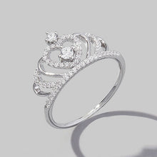 Load image into Gallery viewer, Crown Shape Zircon 925 Sterling Silver Ring
