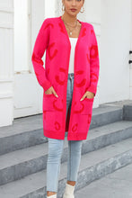 Load image into Gallery viewer, Printed Long Sleeve Cardigan with Pockets
