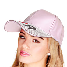 Load image into Gallery viewer, Metallic Pink Designer Visor Hat
