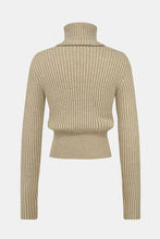 Cargar imagen en el visor de la galería, Ribbed Turtleneck Long Sleeve Sweater
