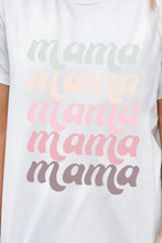 Load image into Gallery viewer, MAMA Graphic Contrast Tee Shirt
