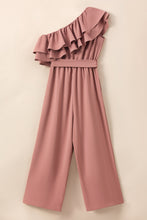 Load image into Gallery viewer, Ruffled Tied One-Shoulder Jumpsuit
