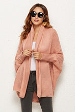 Load image into Gallery viewer, Open Front Dolman Sleeve Longline Cardigan
