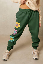 Load image into Gallery viewer, Simply Love Full Size Drawstring Flower Graphic Long Sweatpants
