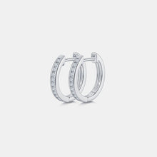 Load image into Gallery viewer, Moissanite 925 Sterling Silver Huggie Earrings
