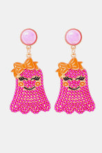 Load image into Gallery viewer, Smiling Ghost Shape Synthetic Pearl Earrings
