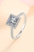 Load image into Gallery viewer, Sterling Silver Square Moissanite Ring
