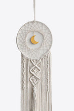 Cargar imagen en el visor de la galería, Bohemian Hand-Woven Moon Macrame Wall Hanging
