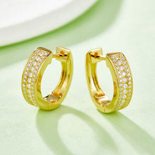 Cargar imagen en el visor de la galería, Moissanite 925 Sterling Silver Huggie Earrings
