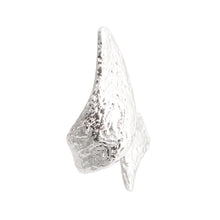 Load image into Gallery viewer, Hammered Silver Pointed Cuff
