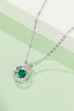 Cargar imagen en el visor de la galería, Lab-Grown Emerald Pendant Necklace
