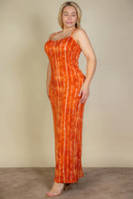 Cargar imagen en el visor de la galería, Plus Size Tie Dye Printed Cami Bodycon Maxi Dress
