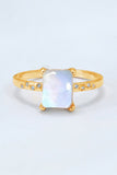 Square Moonstone Ring