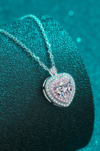 Cargar imagen en el visor de la galería, 925 Sterling Silver 1 Carat Moissanite Heart Pendant Necklace
