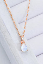 Cargar imagen en el visor de la galería, Moonstone Teardrop Pendant Necklace
