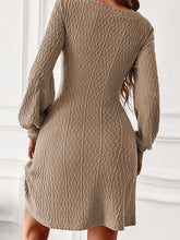 Load image into Gallery viewer, V-Neck Long Sleeve Mini Dress
