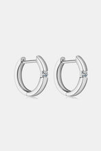 Load image into Gallery viewer, Moissanite 925 Sterling Silver Huggie Earrings
