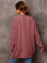Load image into Gallery viewer, Warm Fall Mixed Knit Open Front Longline Cardigan
