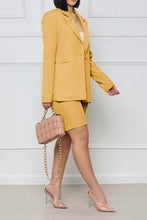 Cargar imagen en el visor de la galería, Long Sleeve Blazer and Shorts Set
